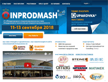 Tablet Screenshot of inprodmash.ua